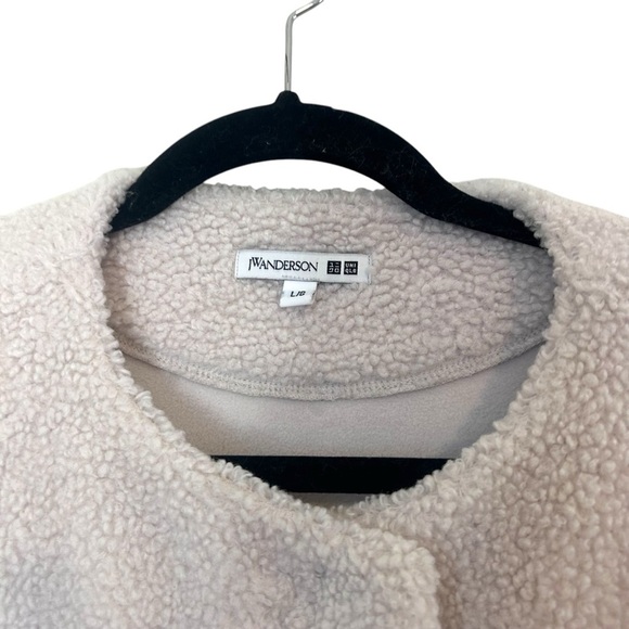 JW Anderson x Uniqlo Women's Sherpa Boa Fleece Belted Jacket- Size Large - Picture 10 of 15